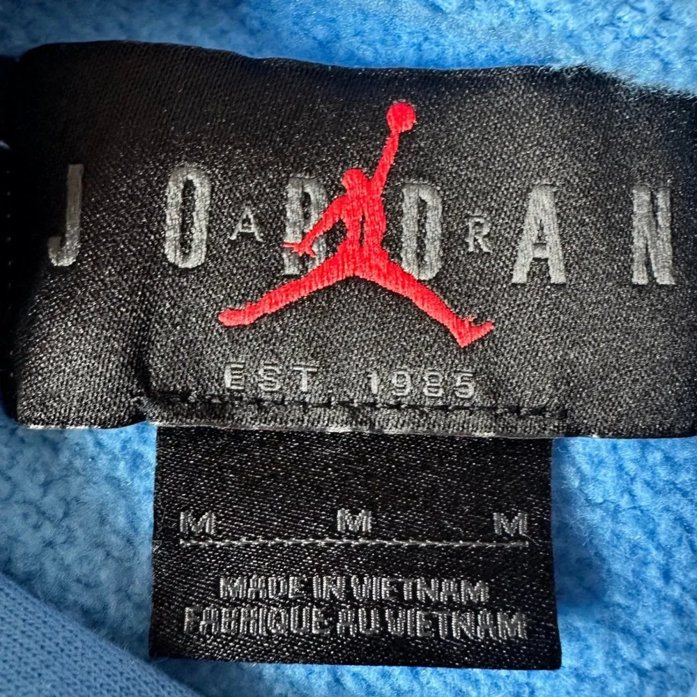 Jordan Tracksuit Set Mens Medium Blue Hoodie Joggers  UNC Fleece Jumpman